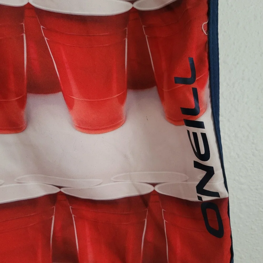 ONeill Hyperfreak Mens 28 Board Shorts Patriotic Red Solo Cup Beer Pong Murca